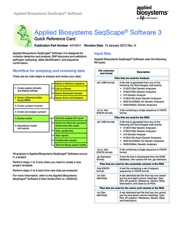 Applied Biosystems SeqScape Software 3 - Fisher Sci