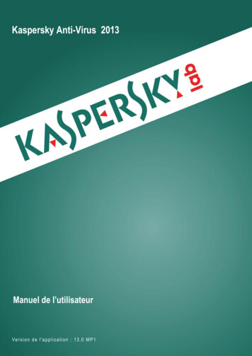Kaspersky Anti-Virus 2013 - Archive 