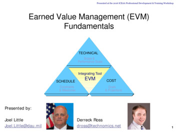 Earned Value Management (EVM) Fundamentals - Eventpedia