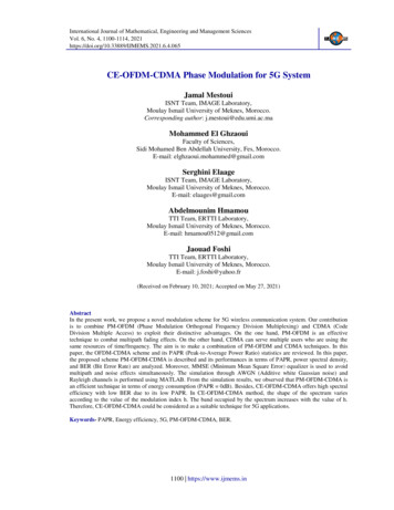 CE-OFDM-CDMA Phase Modulation For 5G System - IJMEMS