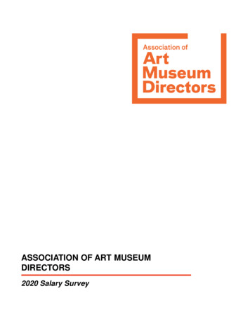 Salary Survey - ASSOCIATION OF ART MUSEUM DIRECTORS
