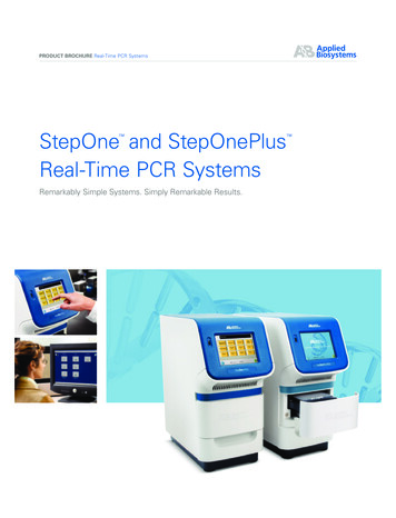 StepOne And StepOnePlus Real-Time PCR Systems - Gene-Quantification