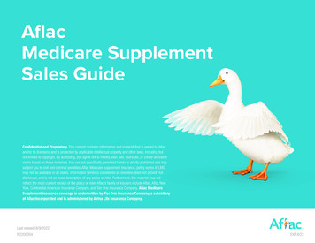 Aflac Medicare Supplement Sales Guide
