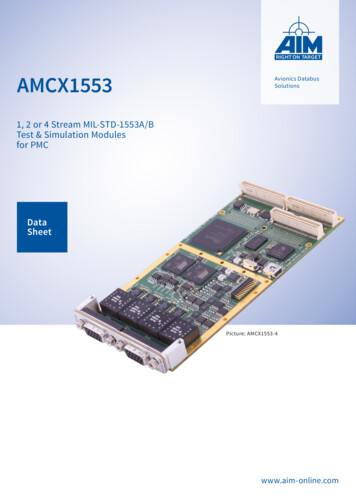 AMCX1553 Avionics Databus Solutions