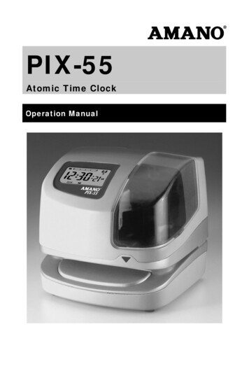 Amano PIX-55 Manual - Atomic Time Clock
