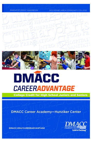 Ames Career Academy - Hunziker Center Handbook - Des Moines Area .