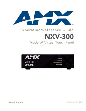 Operation/Reference Guide NXV-300 - AV Ace