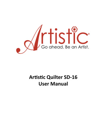 Artistic Quilter SD-16 User Manual - Janome