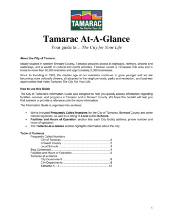 Tamarac At-A-Glance