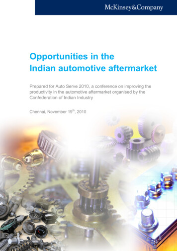 AutoServ Opportunities In The Indian Automotive Aftermarket Final