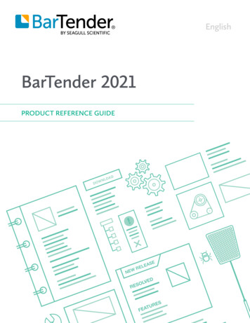 BarTender Product Reference Guide - Seagull Scientific