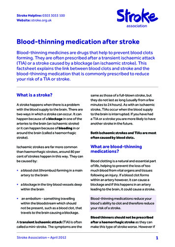 Blood-thinning Medication After Stroke