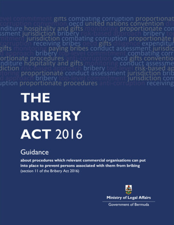 THE BRIBERY ACT 2016 - Gov