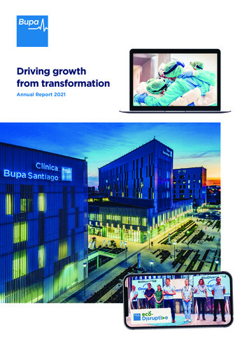 Driving Growth From Transformation - Bupa