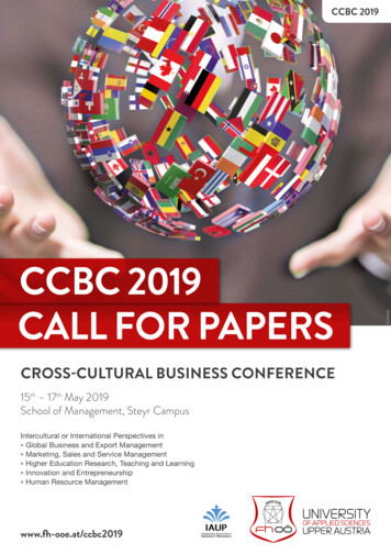 Ccbc 2019 Call For Papers - Vilnius Tech
