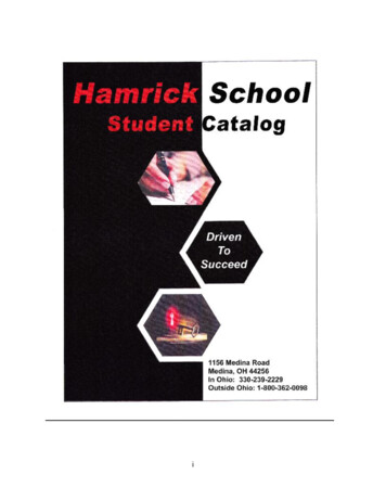 STUDENT CATALOG - Hamrick School
