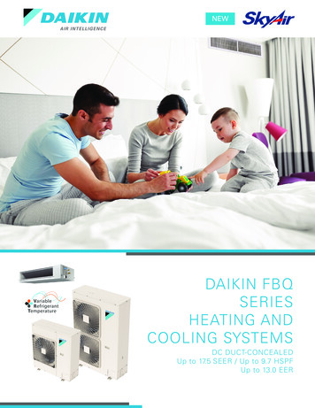 Daikin Fbq Series Heating And Cooling Systems