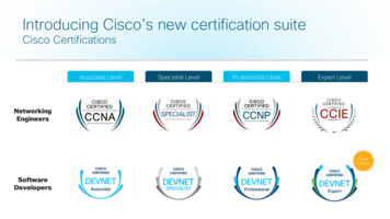 Introducing Cisco's New Certification Suite