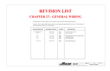 Chapter 27-General Wiring - Lancair