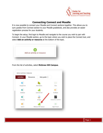 Connecting Connect And Moodle - Occc.edu