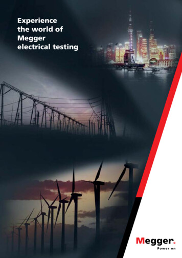 Experience The World Of Megger Electrical Testing