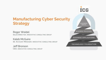 Manufacturing Cyber Security Strategy - Innovative Consulting Group