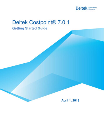 Deltek Costpoint 7.0 - Cpadept 