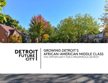 Growing Detroit'S African-american Middle Class