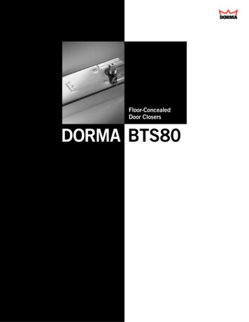 Floor-Concealed Door Closers DORMA BTS80 - Architectural Glass And Metal