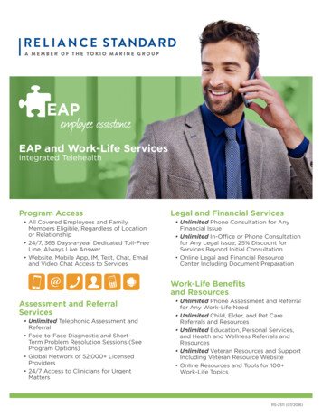 EAP And Work-Life Services - Reliance Standard