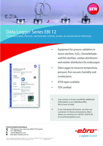 Data Logger Series EBI 12 - Xylem Inc.