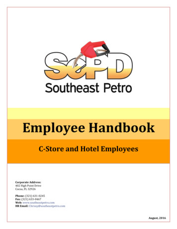 Employee Handbook - Southeast Petro