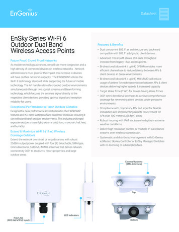EnSky Series Wi-Fi 6 Outdoor Dual Band Features & Benefits Wireless .