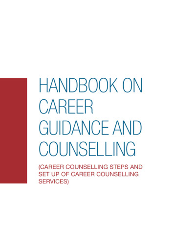Handbook On Career Guidance And Counselling
