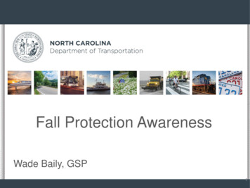 Fall Protection Awareness - NCDOT