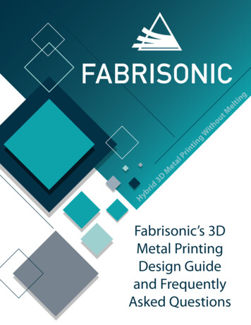 FAQ Design Guide - FABRISONIC