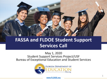 FASSA And FLDOE Student Support Services Call