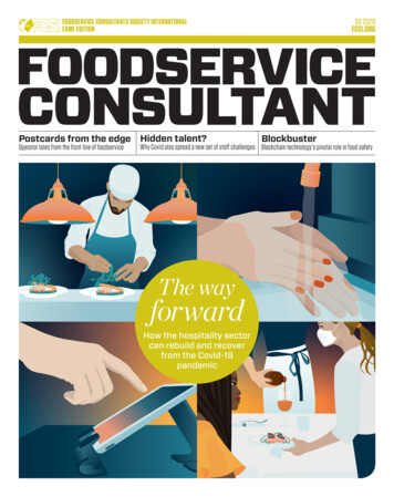 Foodservice Consultants Society International Q3 2020 Eame Edition .