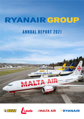 ANNUAL REPORT 2021 - Ryanair