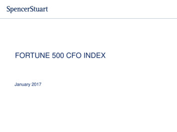 FORTUNE 500 CFO INDEX - Spencer Stuart