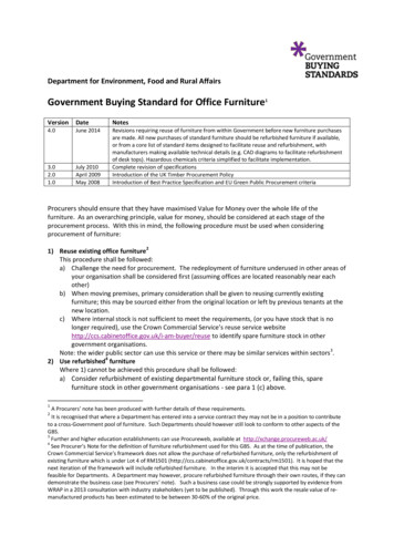 Government Buying Standard For Office Furniture