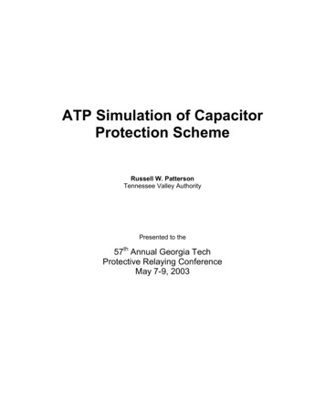ATP Simulation Of Capacitor Protection Scheme