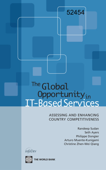 The Global Opportunity In IT-Based Services - ISBN: 9780821381922