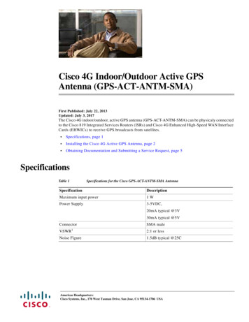 Cisco 4G Indoor/Outdoor Active GPS Antenna (GPS-ACT-ANTM-SMA)