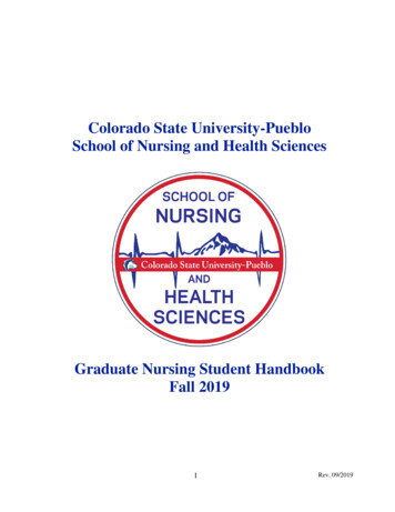Colorado State University-Pueblo School Of Nursing And Health Sciences