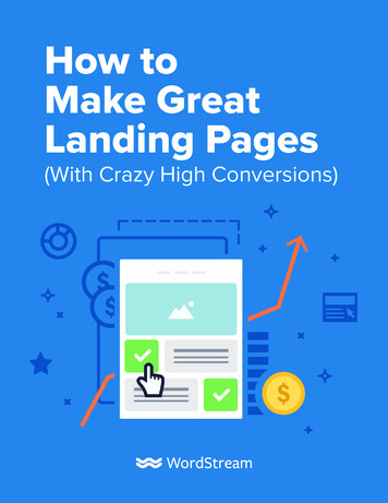 How To Make Great Landing Pages - Amazon Web Services