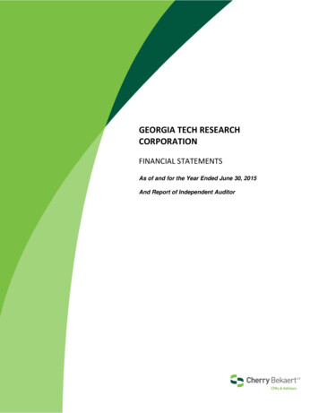 Georgia Tech Research Corporation