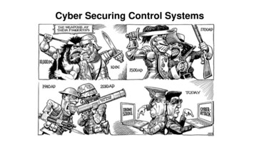 Cyber Securing Control Systems - ITEA