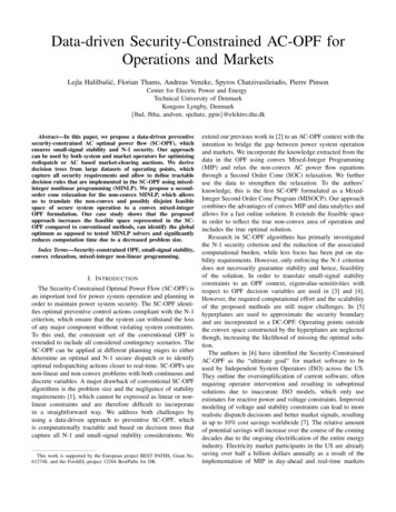 Data-driven Security-Constrained AC-OPF For Operations And . - Chatziva