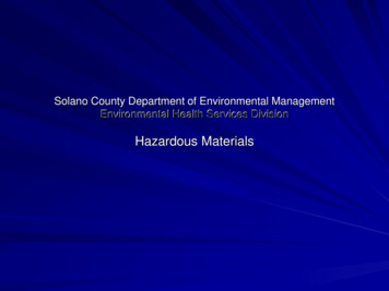 Solano County Department Of Environmental Management Environmental .